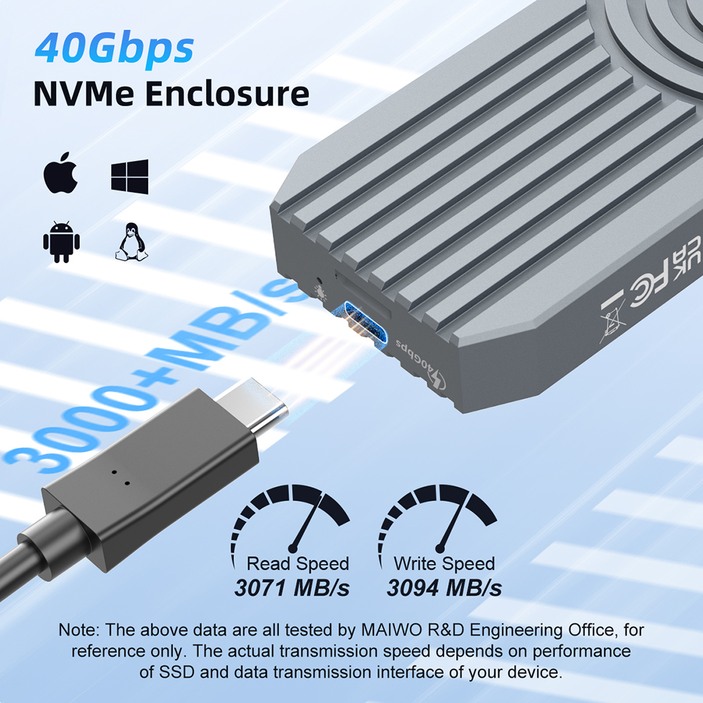 MAIWO 40Gbps harici sabit sürü - 8Tb M2 Nvme Ssd incelemesi ve fiyatı