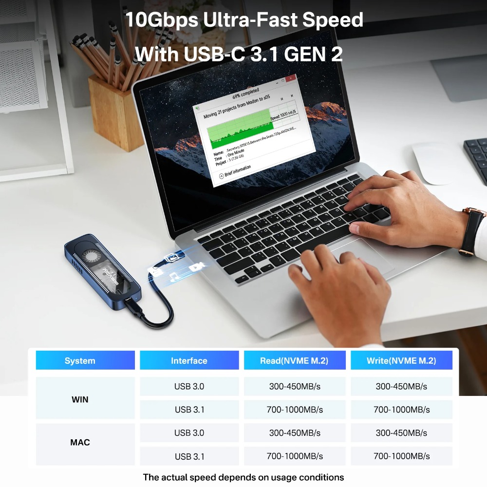 ACASIS 10Gbps M.2 NVME SSD Kıl - 8Tb M2 Nvme Ssd incelemesi ve fiyatı